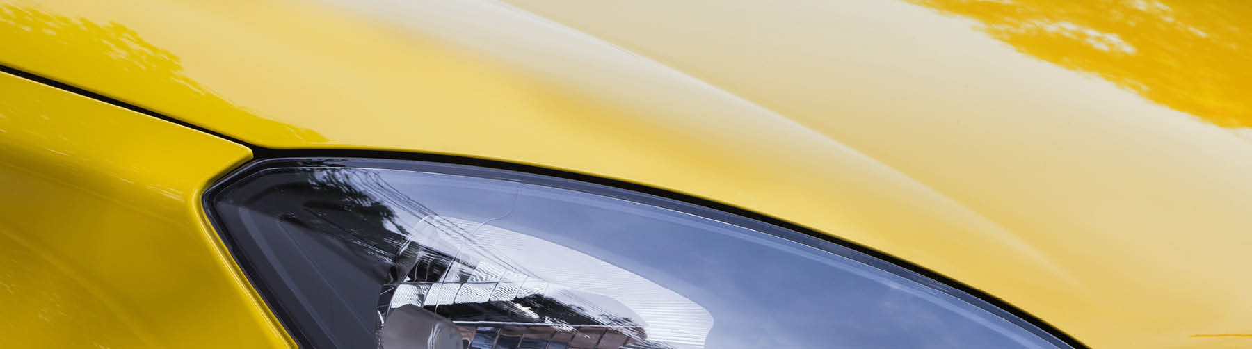 Closeup point on Headlight lamp car.
